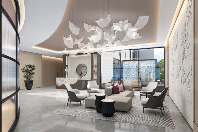 11-36 45th Rd Unit 404A, New York City, NY 11101 - building lobby with a wall of windows