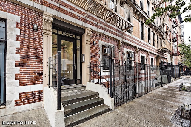 184 E 2nd St Unit 4G, New York City, NY 10009 - entrance to property with brick siding