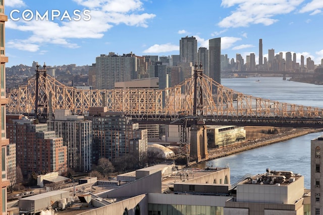515 E 72nd St Unit 36B, New York City, NY 10021 - skyline view featuring a notable bridge and a large body of water