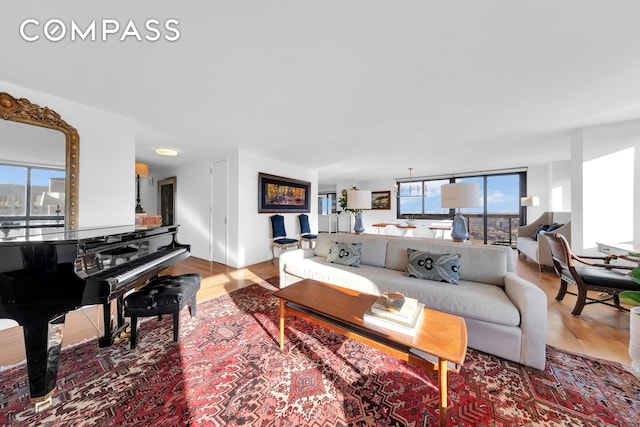 515 E 72nd St Unit 36B, New York City, NY 10021 - living area with wood finished floors