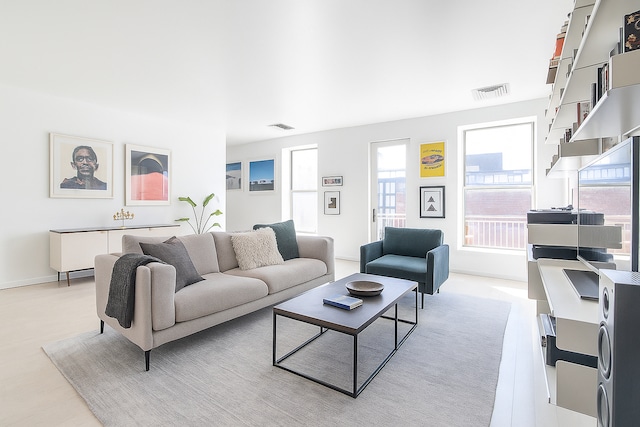 20 Broadway Unit 503, New York City, NY 11211 - living room with light wood-style floors