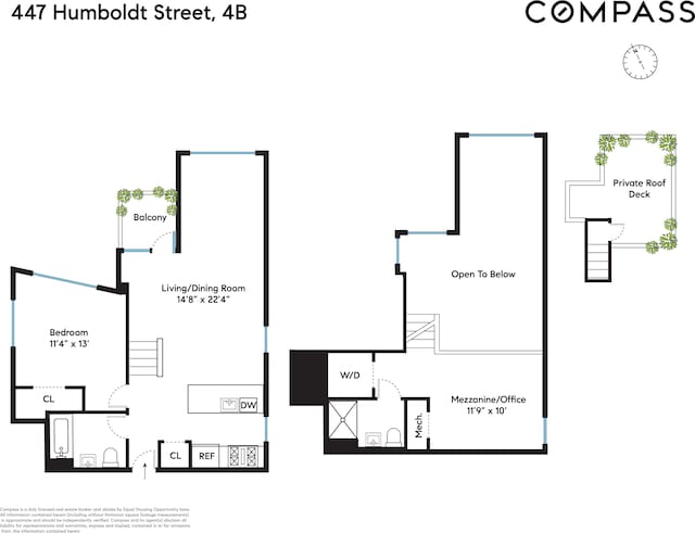 447 Humboldt St Phb, Phb, New York City, NY 11211 - view of property floor plan