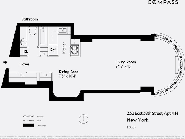 330 E 38th St Unit 41H, New York City, NY 10016 - view of property floor plan