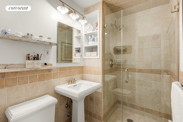 1641 3rd Ave Unit 8K, New York City, NY 10128 - bathroom with a shower stall and tile walls
