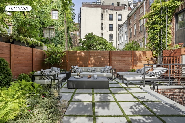 23 Bethune St Garden, Unit Garden, New York City, NY 10014 - view of patio with outdoor lounge area