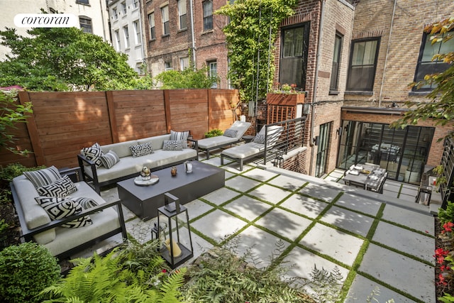 23 Bethune St Garden, Unit Garden, New York City, NY 10014 - view of patio / terrace with an outdoor living space