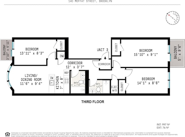 140 Moffat St Unit 3Ab, New York City, NY 11207 - view of room layout