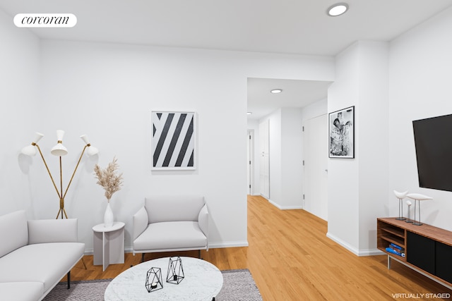 56 Pine St Unit 4C, New York City, NY 10005 - living area with wood finished floors and recessed lighting