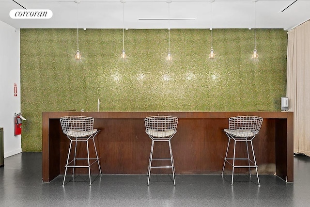 56 Pine St Unit 4C, New York City, NY 10005 - bar with hanging light fixtures