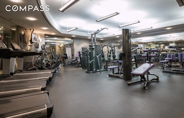 120 Riverside Blvd Unit 10W, New York City, NY 10069 - view of exercise room