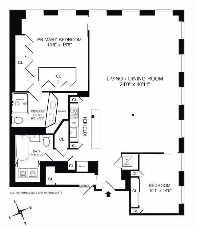 65 Leonard St Unit 3, New York City, NY 10013 - view of floor plan / room layout