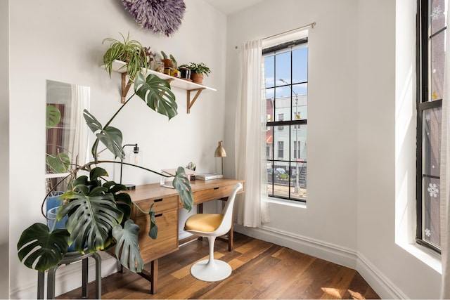 127 Cooper St, New York City, NY 11207 - office featuring wood finished floors and baseboards
