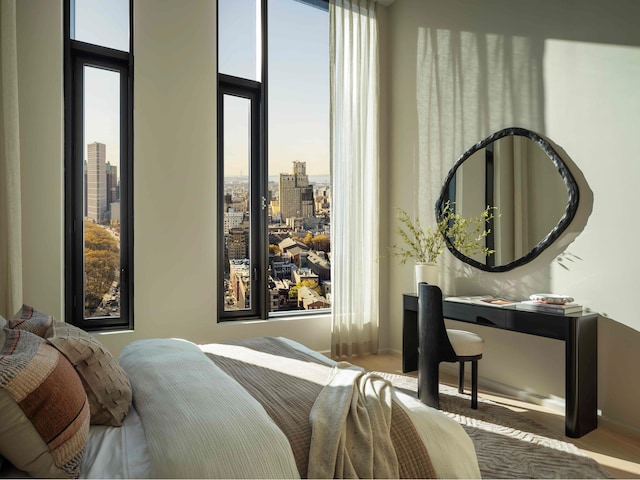 30 Front St Pha, Pha, New York City, NY 11201 - bedroom with a skyline view and baseboards