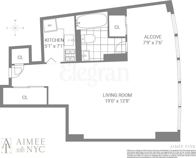 225 E 36th St Unit 1-A, New York City, NY 10016 - view of home floor plan