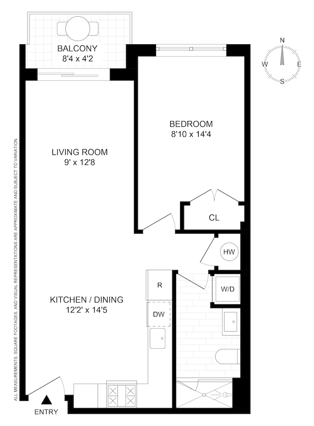 258 Winthrop St Unit 4A, New York City, NY 11225 - view of home floor plan