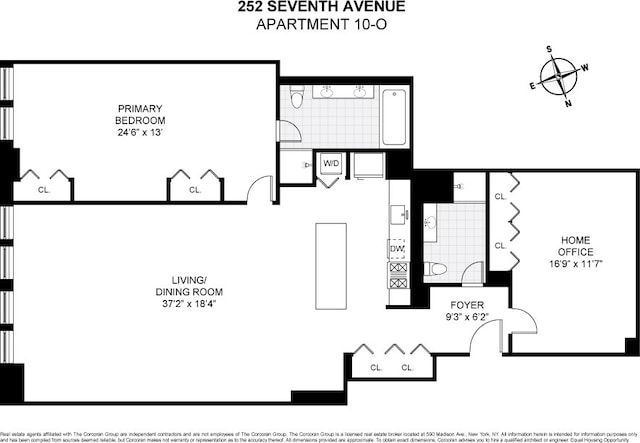252 7th Ave Unit 10O, New York City, NY 10001 - view of property floor plan