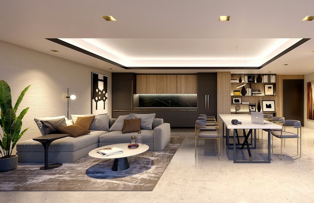 11 Hancock Pl Unit 501, New York City, NY 10027 - living room with a tray ceiling