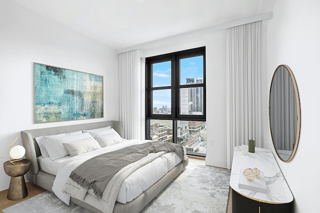 11 Hancock Pl Unit 708, New York City, NY 10027 - bedroom with light wood-style flooring