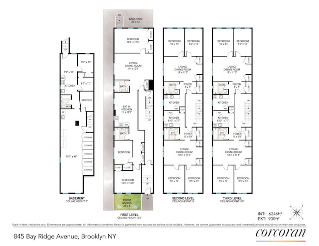 845 Bay Ridge Ave, New York City, NY 11220 - view of home floor plan