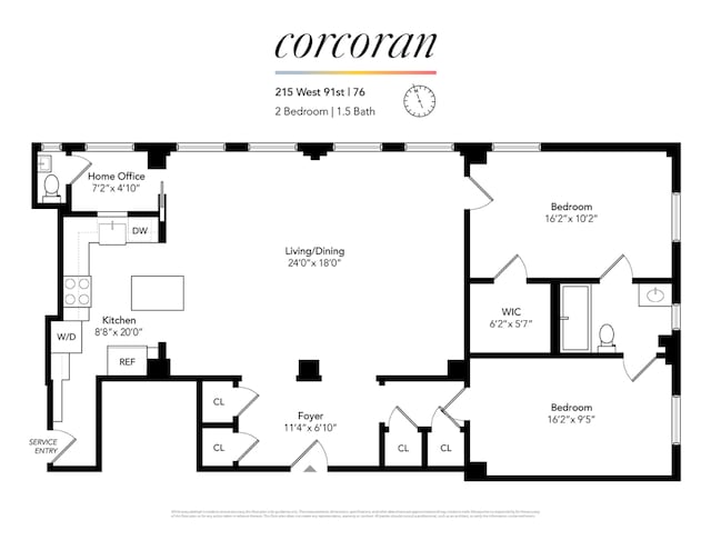 215 W 91st St Unit 76, New York City, NY 10025 - view of property floor plan