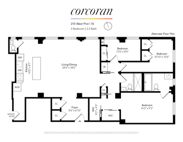 215 W 91st St Unit 76, New York City, NY 10025 - view of room layout