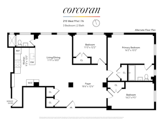 215 W 91st St Unit 76, New York City, NY 10025 - view of room layout