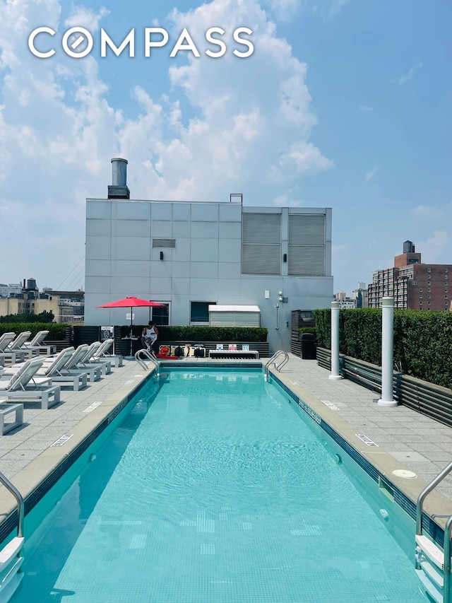 425 E 13th St Unit 3F, New York City, NY 10009 - community pool with a patio area