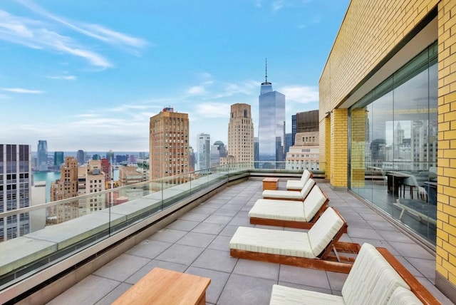 15 William St Unit 39F, New York City, NY 10004 - patio / terrace featuring a view of skyline