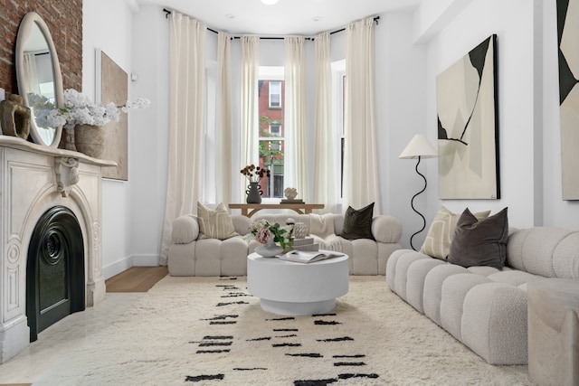 205 14th St Unit Th, New York City, NY 11215 - living area with wood finished floors and baseboards