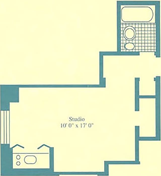 5 Tudor City Pl Unit 1510, New York City, NY 10017 - view of room layout
