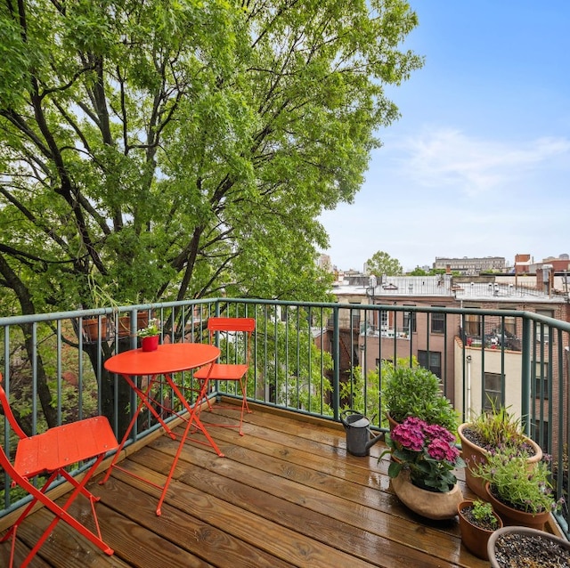 148 W 121st St Unit 5, New York City, NY 10027 - view of wooden deck