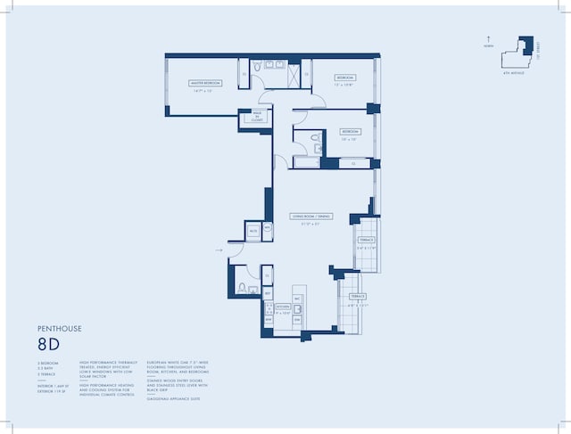 251 1st St Unit Ph8D, New York City, NY 11215 - view of property floor plan