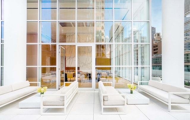 200 E 59th St Unit 8B, New York City, NY 10022 - exterior space featuring a city view and outdoor lounge area