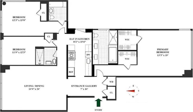 408 E 79th St Unit 8B, New York City, NY 10021 - view of property floor plan