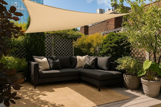 200 Mercer St Unit Ph4C, New York City, NY 10012 - view of patio with an outdoor living space