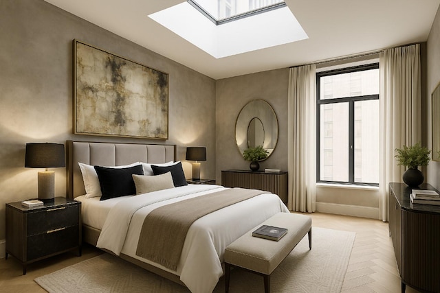 200 Mercer St Unit Ph4C, New York City, NY 10012 - bedroom with a skylight