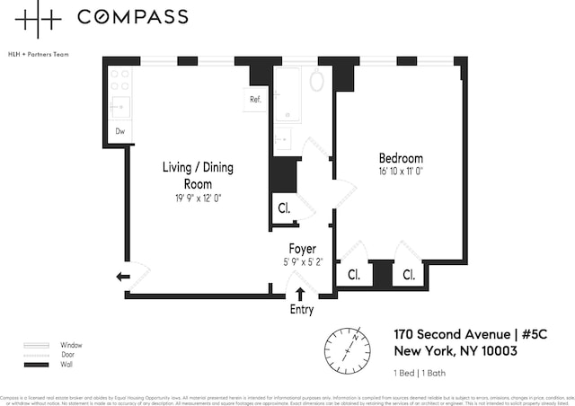 170 2nd Ave Unit 5C, New York City, NY 10003 - view of property floor plan