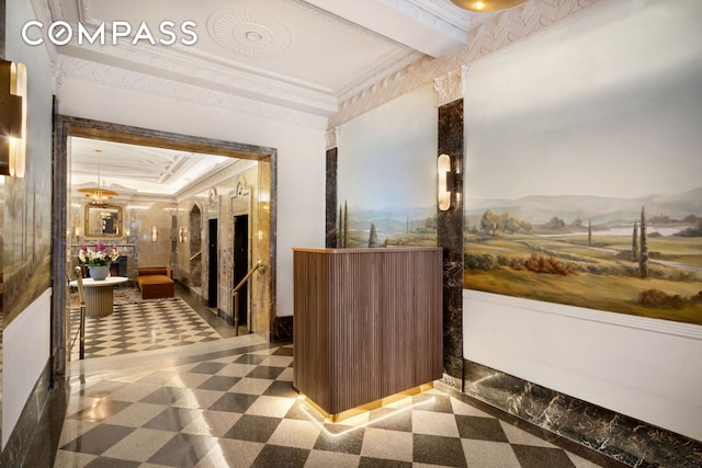 170 2nd Ave Unit 5C, New York City, NY 10003 - reception area featuring crown molding