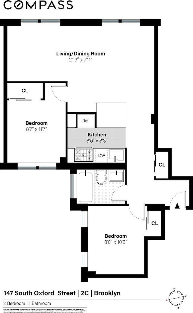 147 S Oxford St Unit 2C, New York City, NY 11217