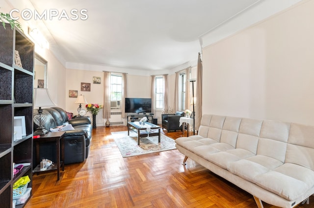 79-15 35th Ave Unit 3E, New York City, NY 11372 - living area with cooling unit