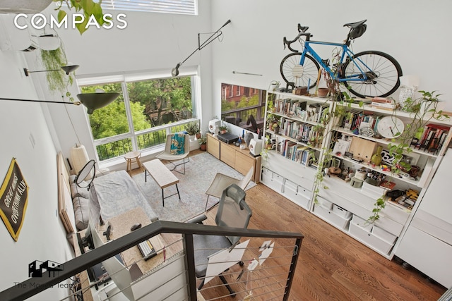 299 Van Buren St Unit 4C, New York City, NY 11221 - living area with wood finished floors