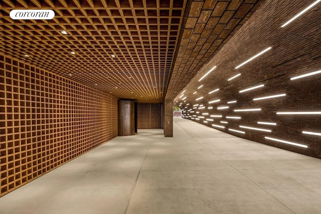 527 W 27th St Unit 3A, New York City, NY 10001 - hallway with finished concrete flooring