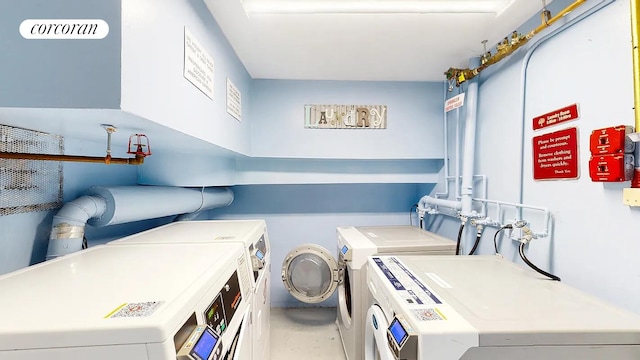 446 W 47th St Unit 3C, New York City, NY 10036 - laundry room with washer and dryer