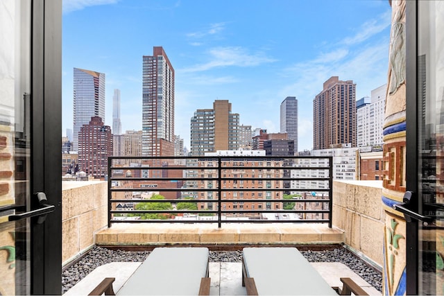 135 W 70th St Unit 10C, New York City, NY 10023 - balcony with a skyline view