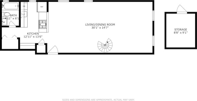 299 13th St Unit 4B, New York City, NY 11215 - view of floor plan / room layout