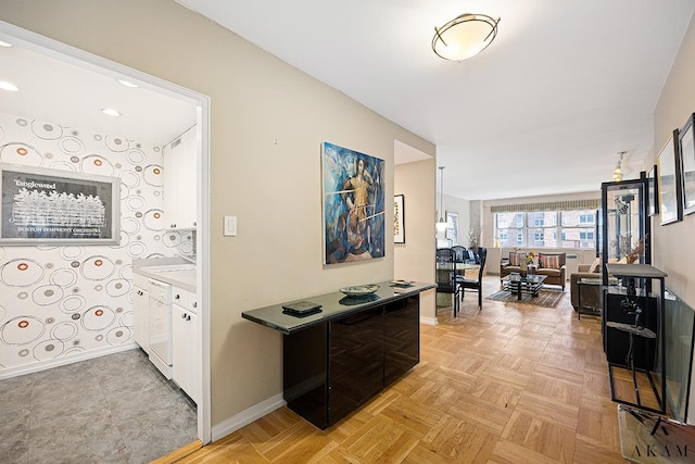 345 W 58th St Unit 8-D, New York City, NY 10019 - hall with baseboards