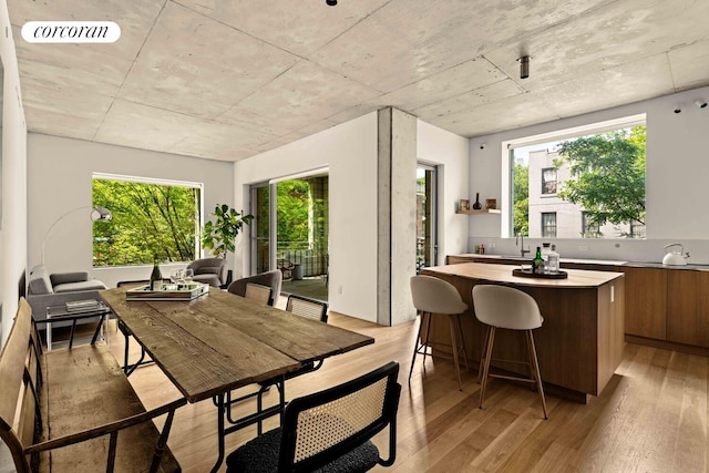 450 Warren St Unit 2C, New York City, NY 11217 - dining room featuring light wood-type flooring and plenty of natural light