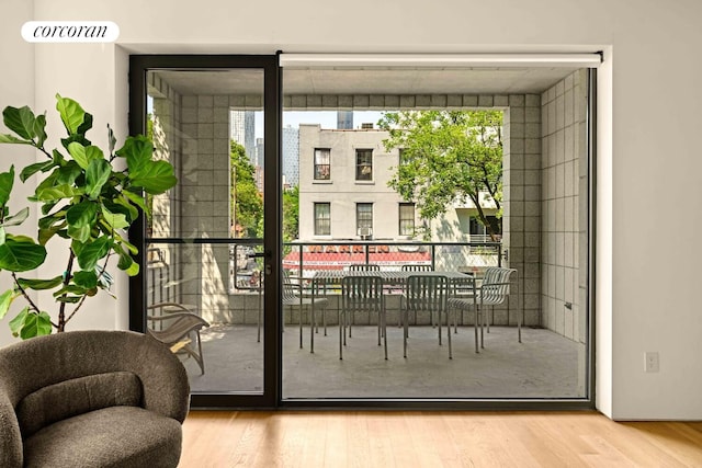 450 Warren St Unit 2C, New York City, NY 11217 - entryway featuring wood finished floors