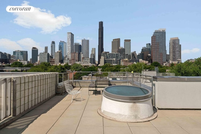 450 Warren St Unit 2C, New York City, NY 11217 - view of patio with a skyline view
