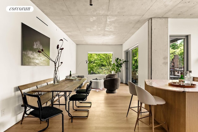 450 Warren St Unit 2C, New York City, NY 11217 - dining room featuring light wood-type flooring
